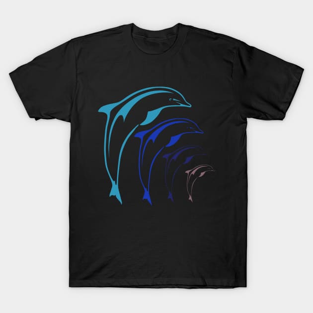 Vintage Dolphin T-Shirt by GR-ART